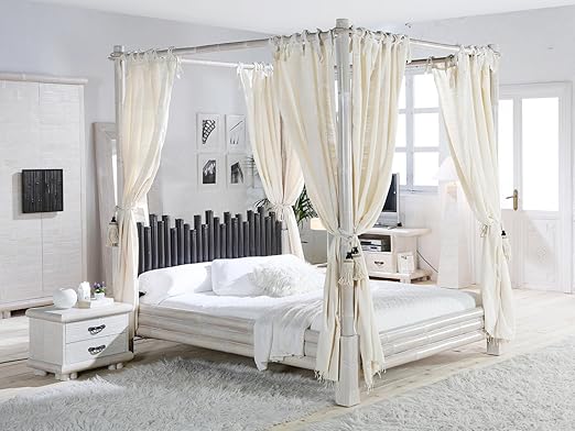 Mobel Bressmer Cabana Himmelbett Weiss Liegeflache 200 X 200 Amazon De Kuche Haushalt