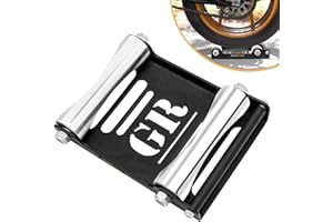 GrandPitstop Motorcycle Wheel Cleaning Stand - Paddock Stand Replacement - Wheel Roller Stand for tire Cleaning & Chain Lubri