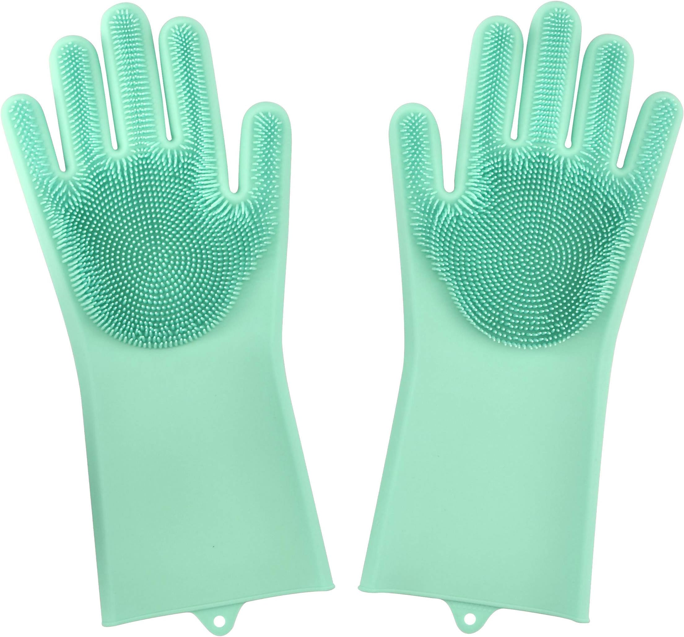 Dakik Magic Dishwashing Gloves Silicone Wash Scrubber, Heat Resistant Reusable Brush Dish Scrubbing for Cleaning, Household, Washing The Car, Pet Hair Care