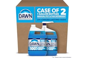 P&G PROFESSIONAL Dawn Professional Manual Pot and Pan Detergent, Dish Soap, Liquid Concentrate, 1 Gallon (Case of 2) with 1 Pump
