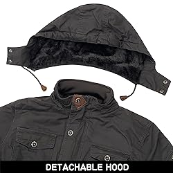CHEXPEL Men's Thick Winter Jackets with Hood Fleece