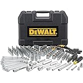 DEWALT 200-Piece Socket Set, Metric/SAE Mechanic Tool Set with Storage Case (DWMT75000)
