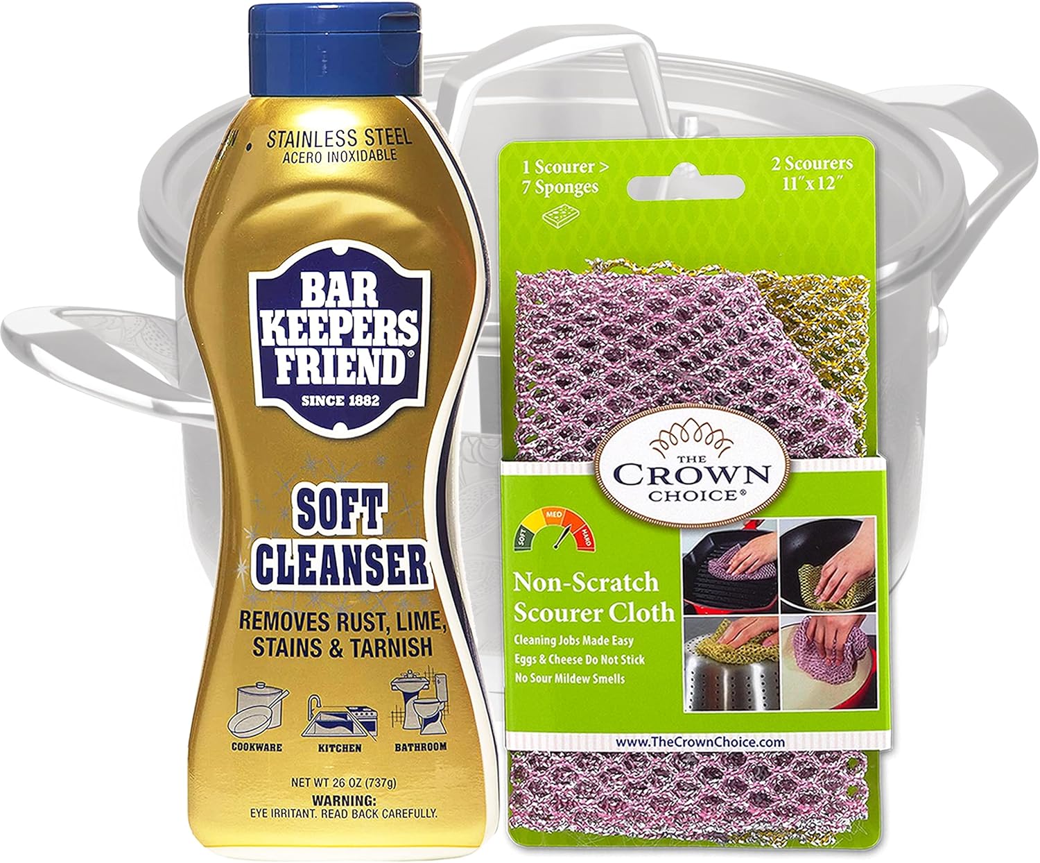 Buy Bar Keepers Friend Soft Cleanser and Non Scratch Heavy Duty in