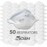 3M N95 Particulate Disposable Respirator 9105S, Vflex, Box of 50, NIOSH | Small Size, Sweeping, Sanding, Grinding, Sawing, Bagging, Dust