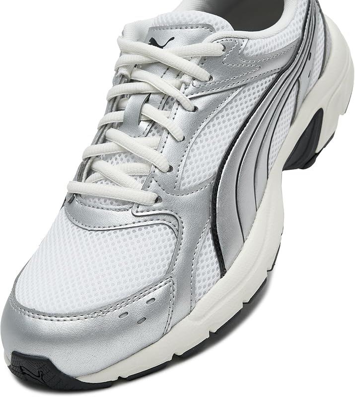 Sneakers légères Milenio Tech Unisexe 43, White Silver Feather Gray Metallic