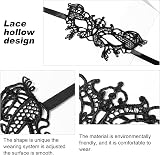 Aomig 6 Pcs Black Lace Masquerade Masks for Women Venetian Party Elegant Eye view 4