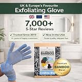 Temple Spring Exfoliating Glove Bamboo Carbonized Rayon Loofah Shower Scrubber view 7