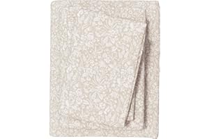 Great Bay Home Flannel Sheet Set Queen Size - 100% Turkish Cotton, Double-Brushed, Winter Floral Bed Sheets - Ultra-Soft, Cozy, 4-Piece Bedding Set (Frosty Petals)