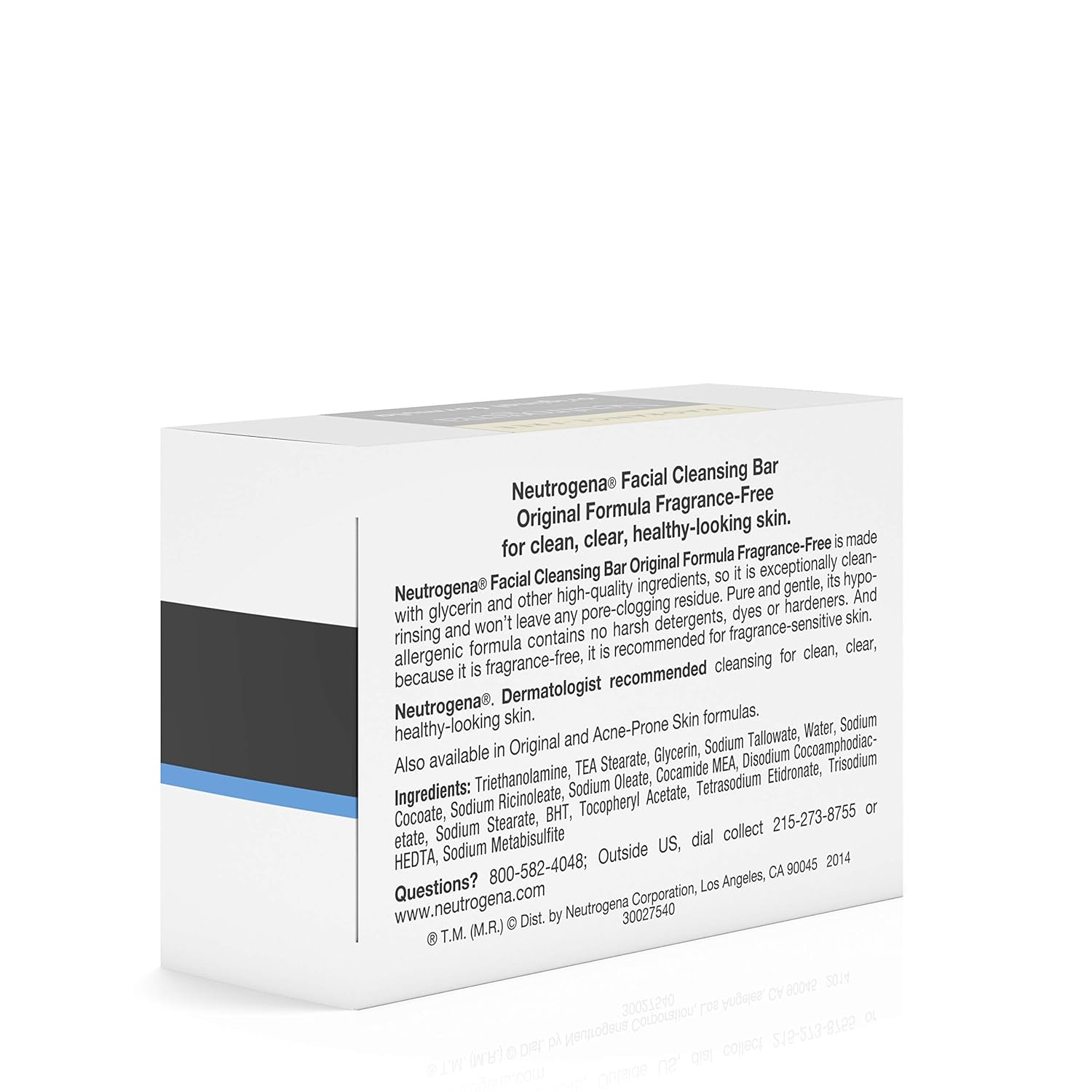 NEUTROGENA Original Formula Facial Bar, Fragrance Free 3.5 oz.: Beauty