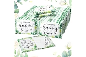 Lincia 100 Packs Tissue Packets Bulk 1000 Sheet Individual Tissue Packs Pocket Size Mini 3 Ply Wedding Tissues Packs for Guests Paper Travel Pocket Tissues for Wedding Party Favor(Classic Style)