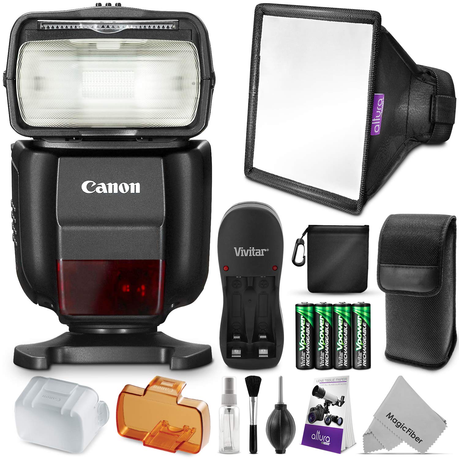Amazon.com : Canon Speedlite 430EX III-RT Flash w/ Essential Photo Bundle :  Camera & Photo