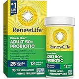 Renew Life® Adult Probiotic - Ultimate Flora™ Adult 50+ Probiotic Supplement - Shelf Stable, Gluten, Dairy & Soy Free - 25 Bi