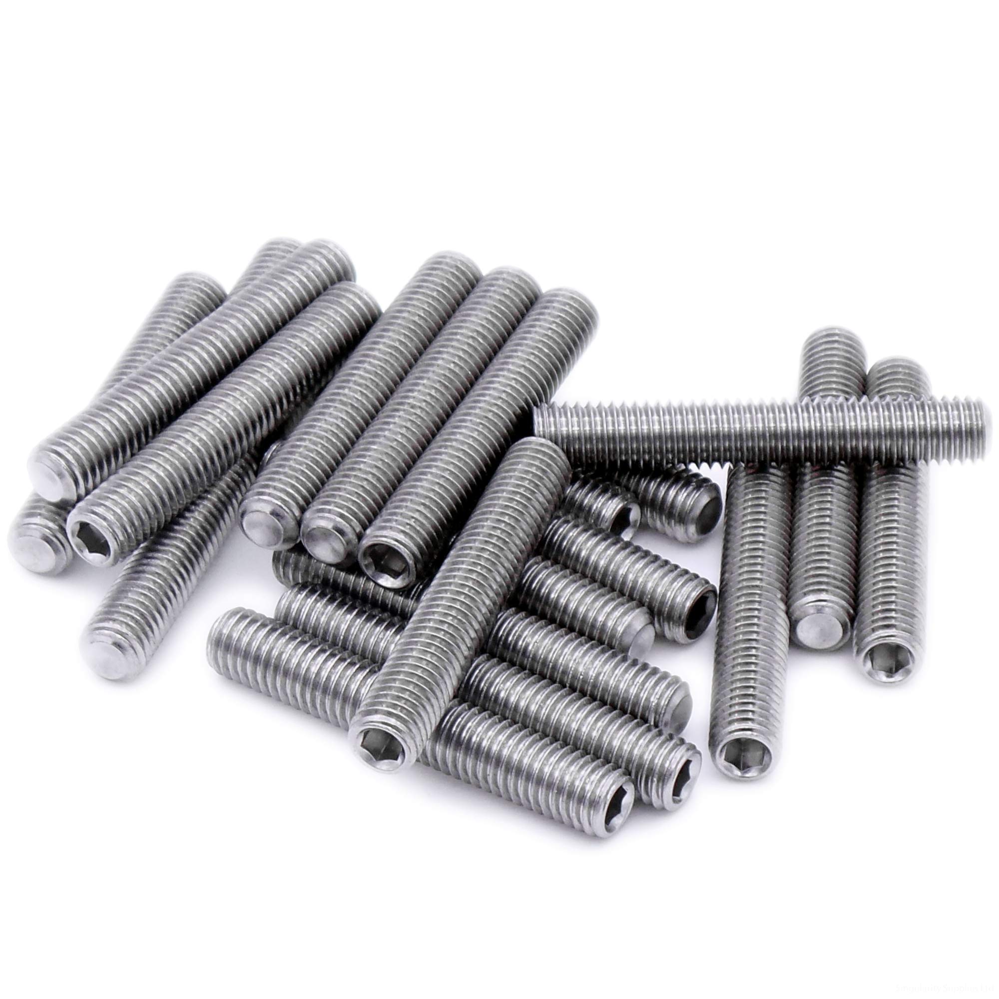 M5 (5mm x 5mm) Hex Socket Grub Screw (Cup Point) - Stainless Steel (A2) (Pack of 20)