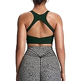 Aoxjox Women's Workout Sports Bras High Impact Fitness Training Gym Khloe Bra Yoga Crop Tank