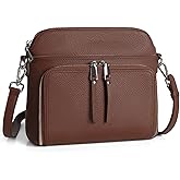 befen Genuine Leather Crossbody Purses for Women, Women's Small Crossbody Shoulder Bag with Built in RFID Wallet