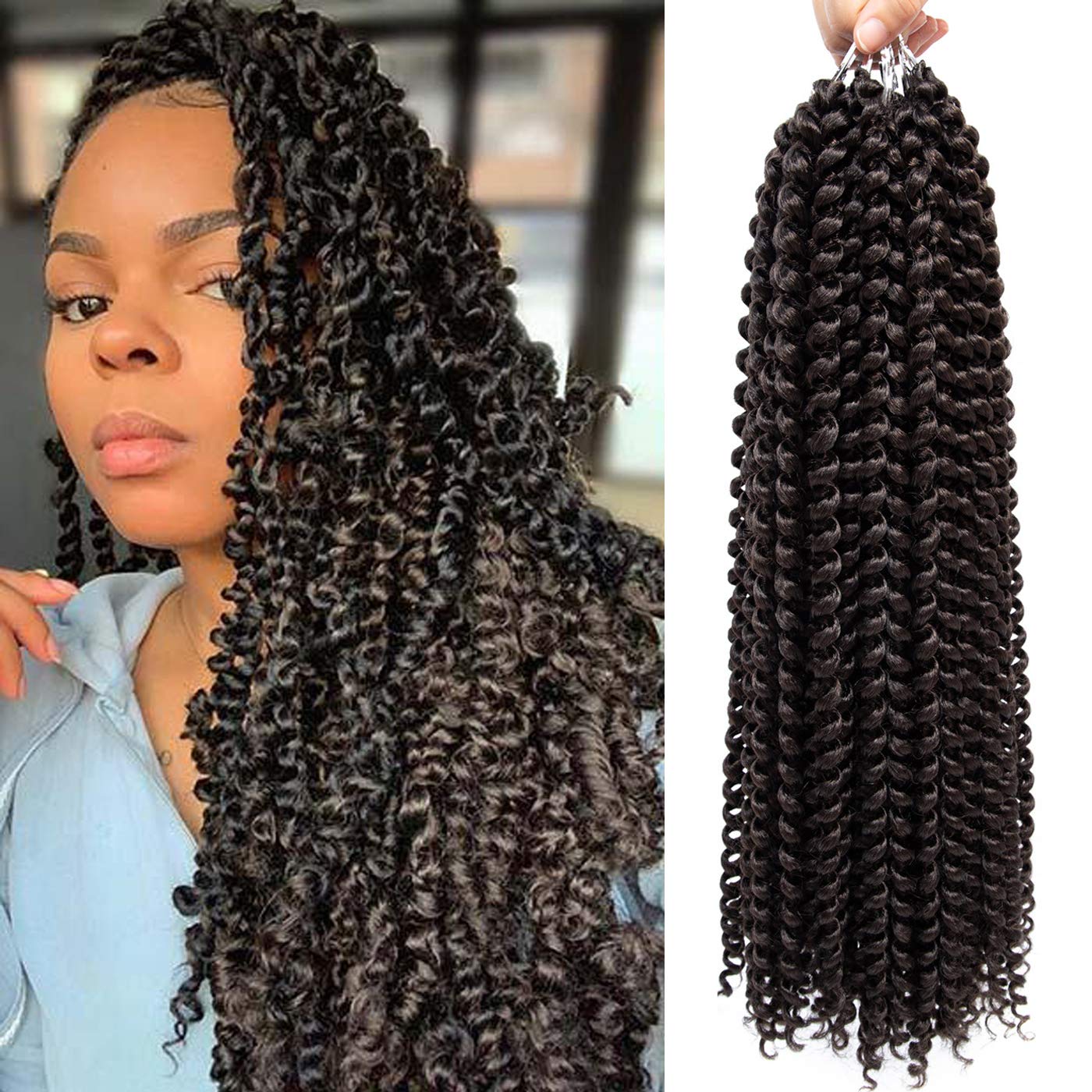 Amazon Com Passion Twist Hair 6 Packs 18 Inch Water Wave Crochet