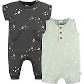 Gerber baby-boys Short Leg and Long Leg Romper Set