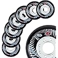 Inline Skates Wheels Hyper Concrete +G - 8 Wheels - 84A - for Freeride, Slalom, Fitness, Urban (Black, 80MM)