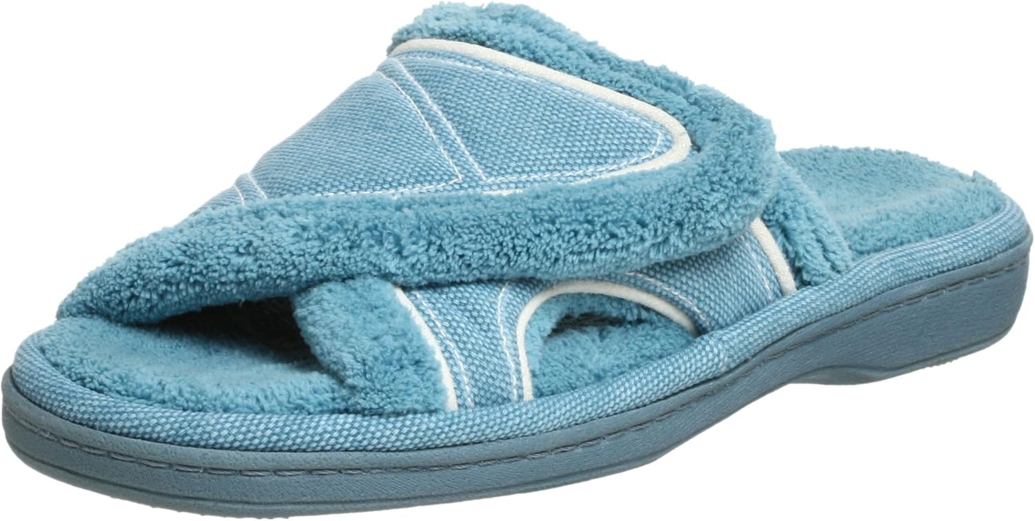 ACORN Women's Sporty Spa Slide Slipper Warm Blue, XLarge