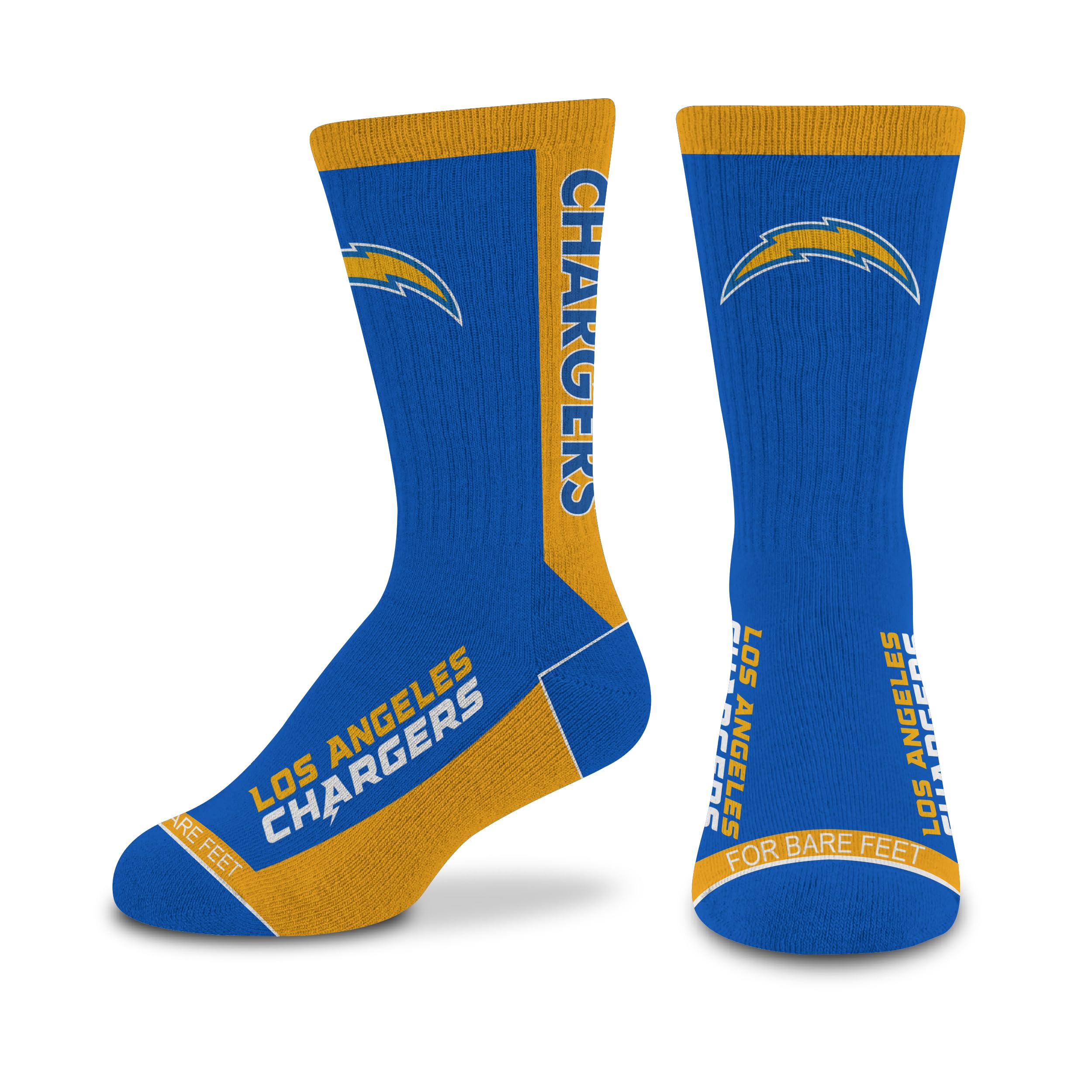 For Bare Feet NFL LOS ANGELES CHARGERS MVP Crew