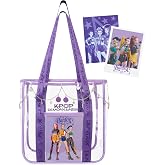 Get Trend KPop Demon Hunters Tote Bag for Girls Women Lightweight Casual Canvas or Clear Shoulder Bags Travel Beach Shopping