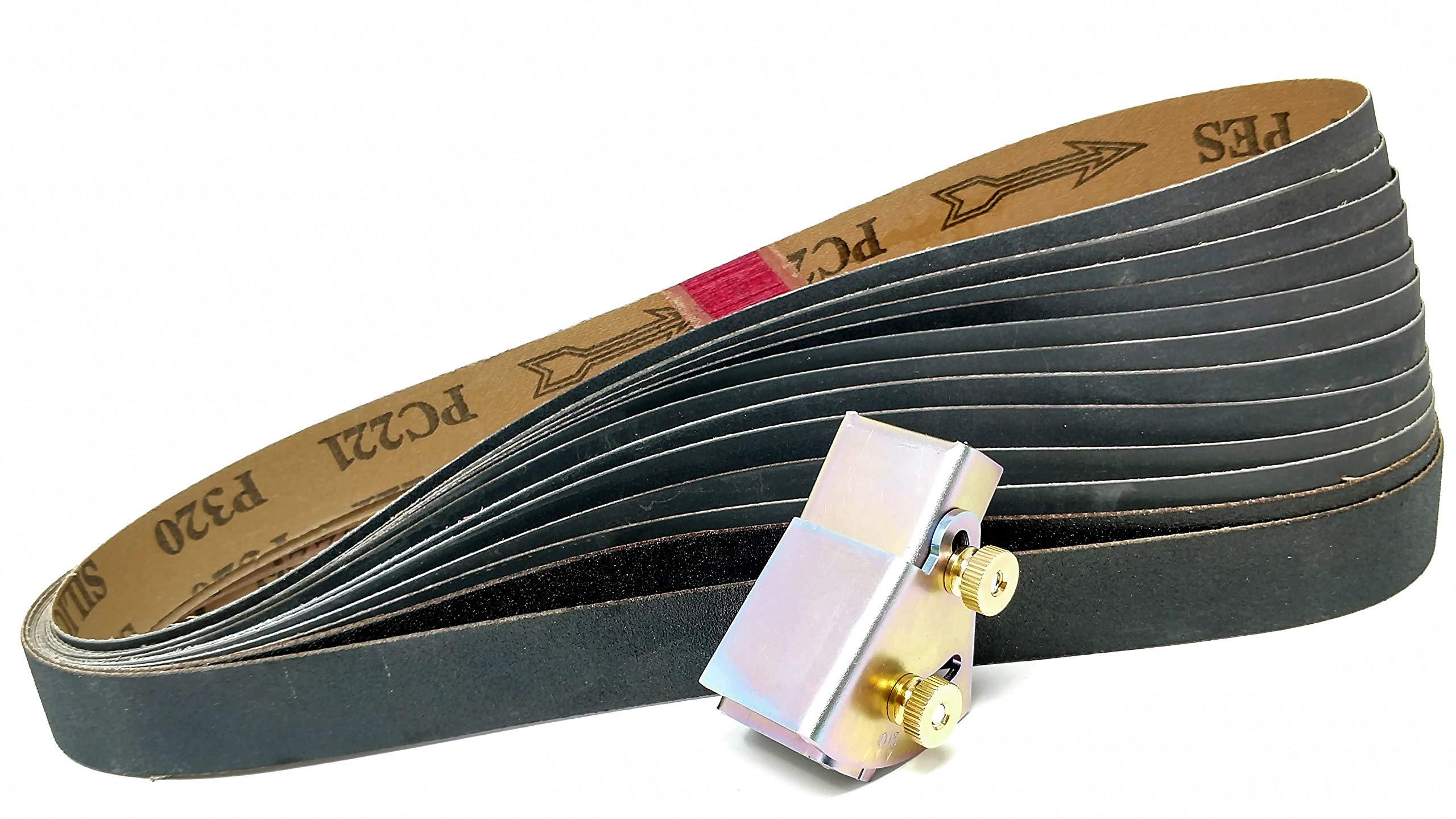 1x30 Sharpening Sanding Belt Kit With Knife Sharpening Angle Guide for