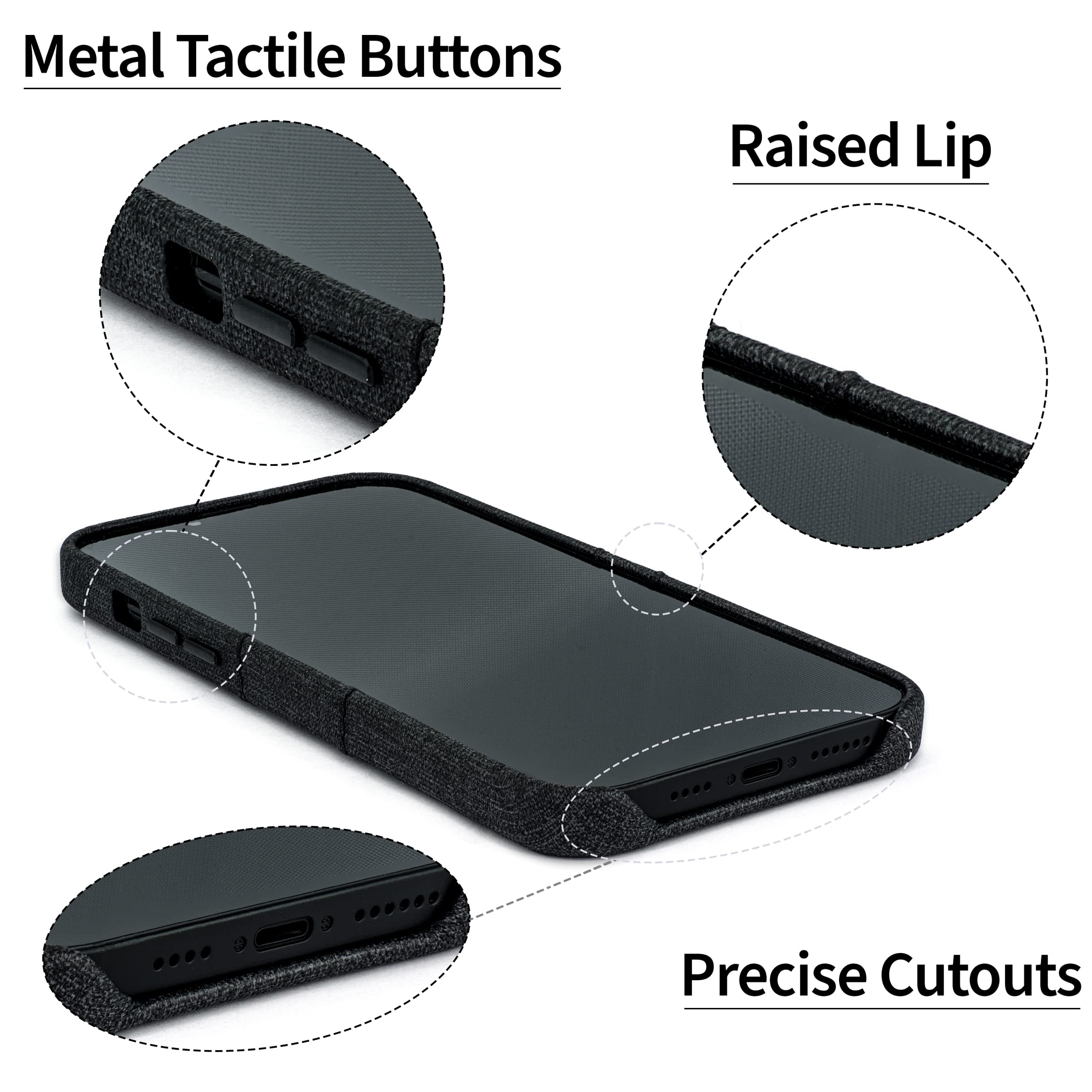 Dockem iPhone 14 Plus Card Case with Built-in Metal