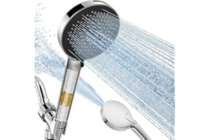 SR SUN RISE NSF Certified Filtered Shower Head with Handheld for Hard Water to Remove Chlorine High Pressure 9-Spray Setting 
