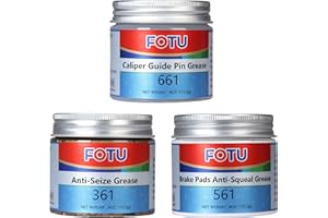 FOTU 661 Guide Pin Grease for Brake Caliper, 561 Anti-Squeal for Brake Pads, 361 High Temperature Copper Anti-Seize – A Compl