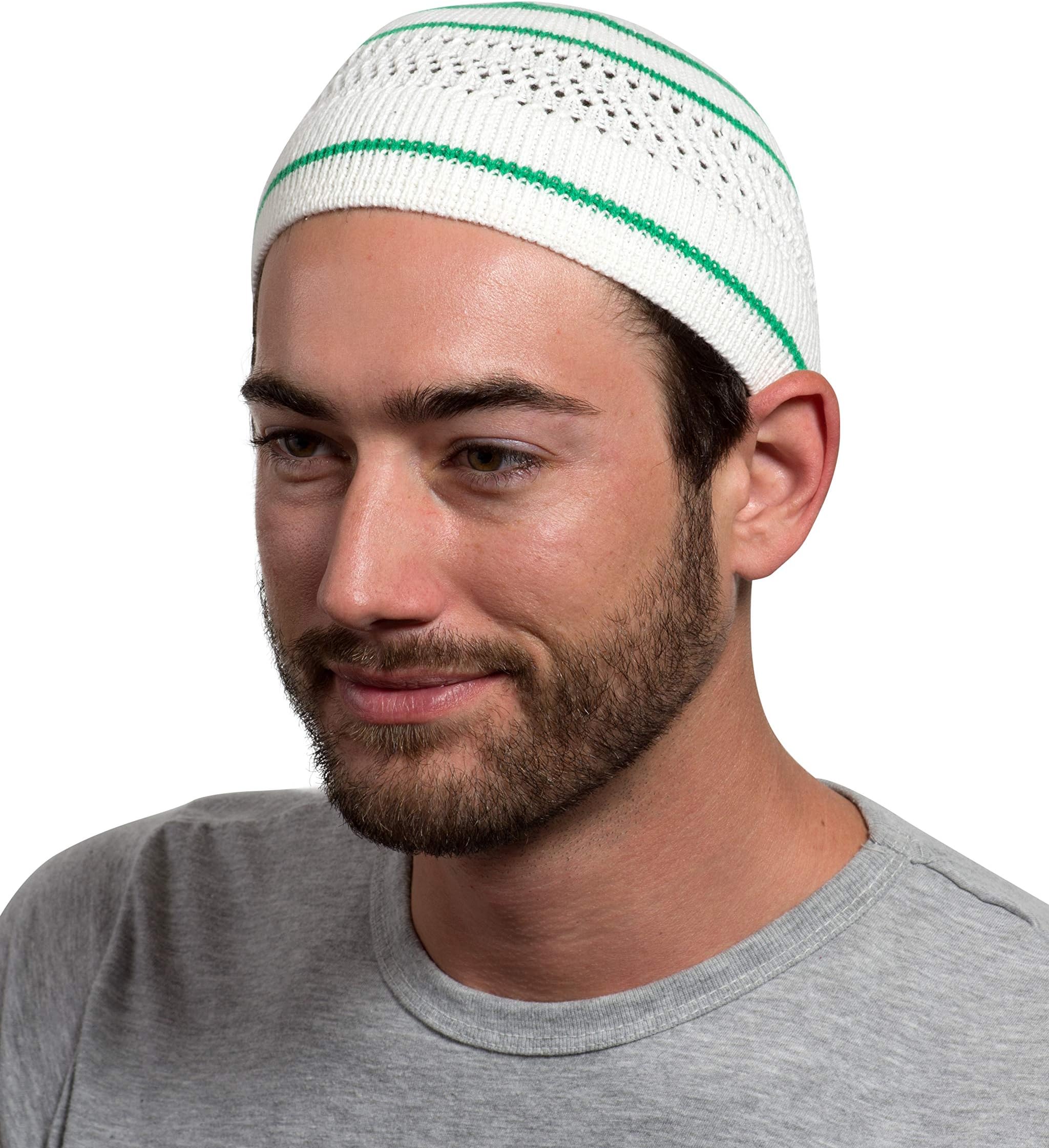 Breathable Cotton Stretchy Skull Cap Kufi Hats for Men in Cool Designs | Helmet Liner | Muslim Ramadan Gifts Eid Gifts