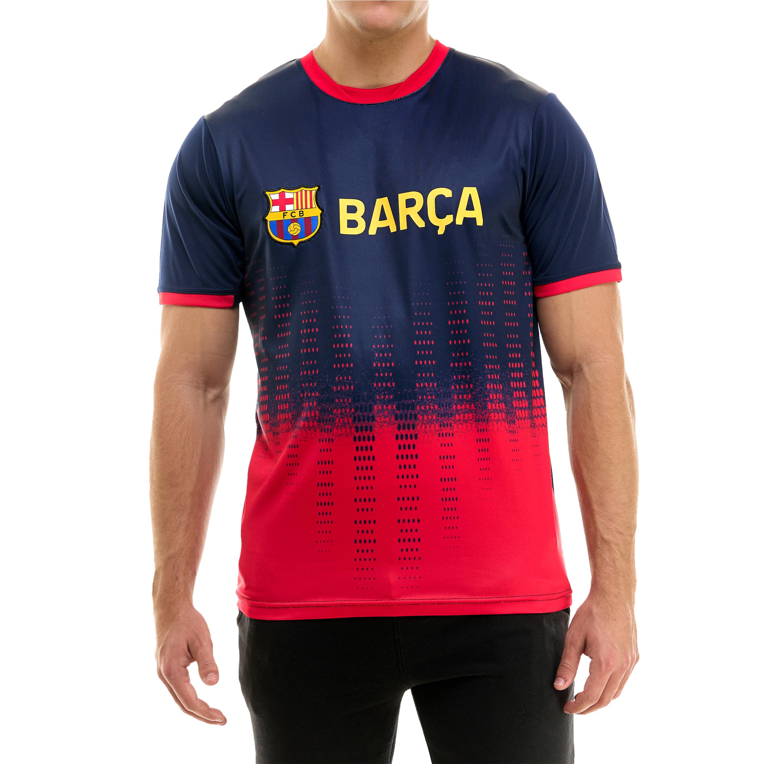 FC Barcelona Offically Licensed Jersey - Adult Soccer Game Day Jersey Inspired Shirt | Frequency, Navy, Medium Image