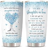 Vutieso Daughter In Law Gifts Tumbler 20oz, Daughter-in-law Gifts From Mother-in-law/Father-in-law, Daughterinlaw Mothers Day Christmas Birthday Gift