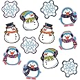 Carson Dellosa 36-Piece Winter Bulletin Board Cutouts, Snowman, Penguin & Snowflakes Cutouts for Bulletin Board, Snowman Classroom Cutouts, Winter Classroom Décor