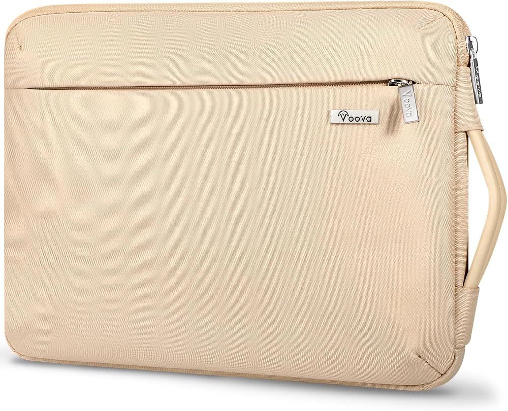 Voova 360° Protective Laptop Sleeve 11-12 inch Pink Waterproof Oxford Case