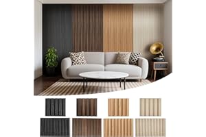 LARWORKS Samples 8 Pack 6" x 6" WPC Slat Wall Panels Low Grille