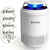 Katchy Indoor Flying Insect Trap &ndash; Catcher &amp; Killer for Mosquitoes, Fruit Flies, Gnats &amp; Moths &ndash; Non-Zapper with Suction &amp; Blue Light &ndash; Ideal for Indoor Spaces, Kitchens &amp; Plants (Original, White)