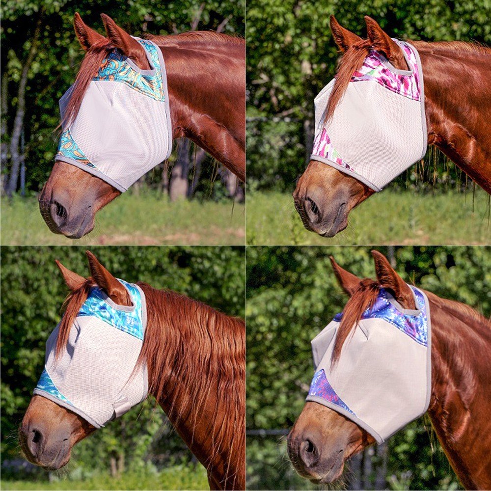 Cashel Crusader Fly Mask UV protection Fly Mask for Horses SizeCob