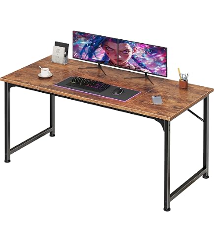 Amazon.com: PRAISUN 47 X 20 Inch Computer Desk, Power Outlets, USB