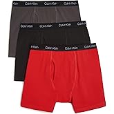 Calvin Klein Kids Boys' Modern Cotton Boxer Brief Underwear 3-Pack