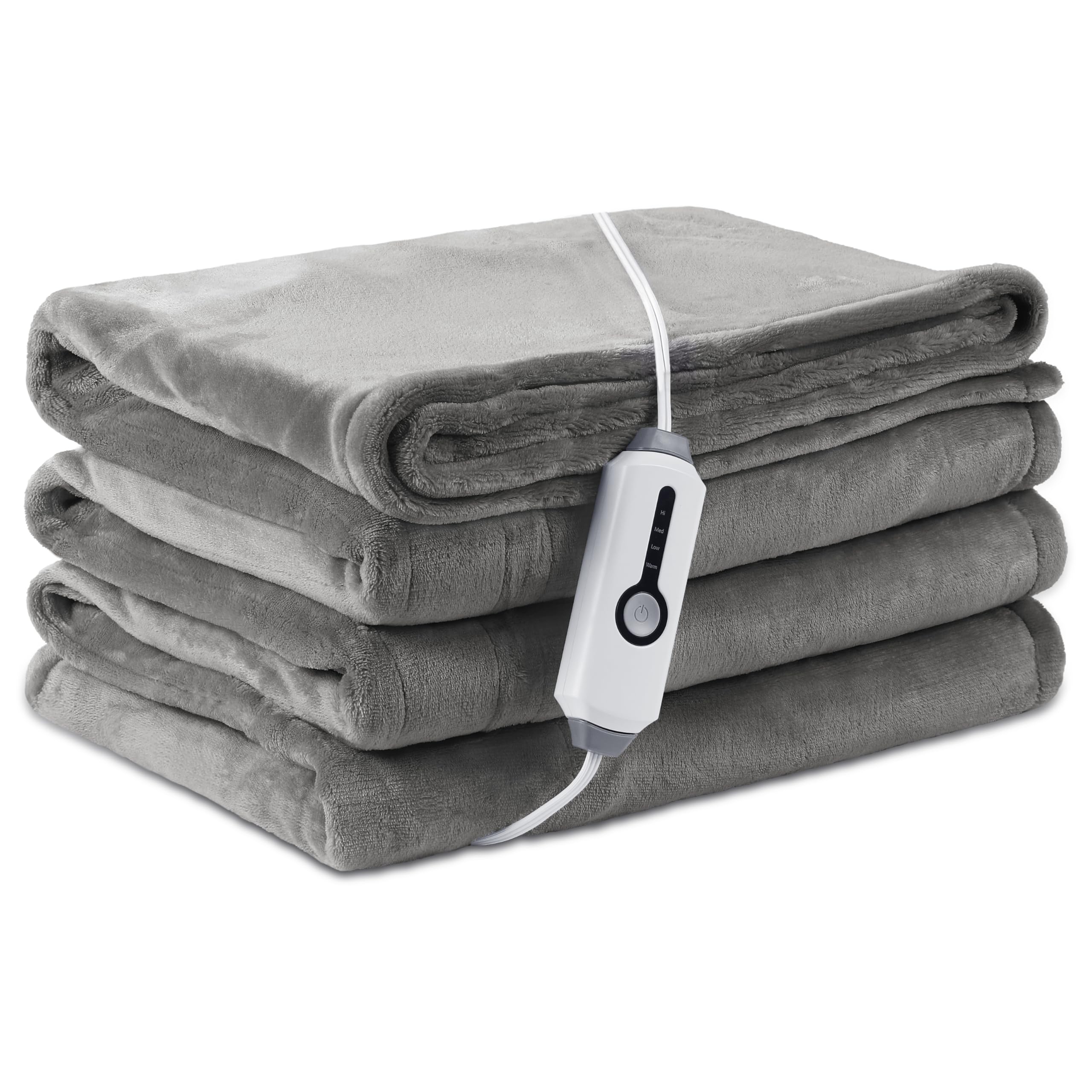 Photo 1 of *Untested*
LaffyLo Electric Heated Blanket Full Size 72×84, Breathable & Luxurious Flannel,Soft Warm Gift with Over-Heat Protection,4 Heating Levels & 10 H Auto Shut Off, Machine Washable, Light Grey