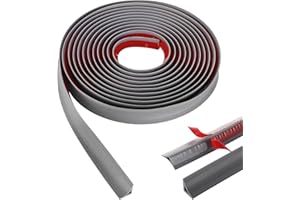 Bnell Flexible Trim Caulk Strip 9.84FT Self Adhesive Peel and Stick Waterproof for Molding Trim,Tile Edge, Ceiling, Wall Corner Countertops (3cm,Gray)