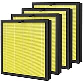 4 Pack G3 A3 Pet Filter Compatible with AMEIFU G3 Sferf-30 (FXAP2W) and VEWIOR A3 Air Purifier, 3-in-1 High-Efficiency Air Filter