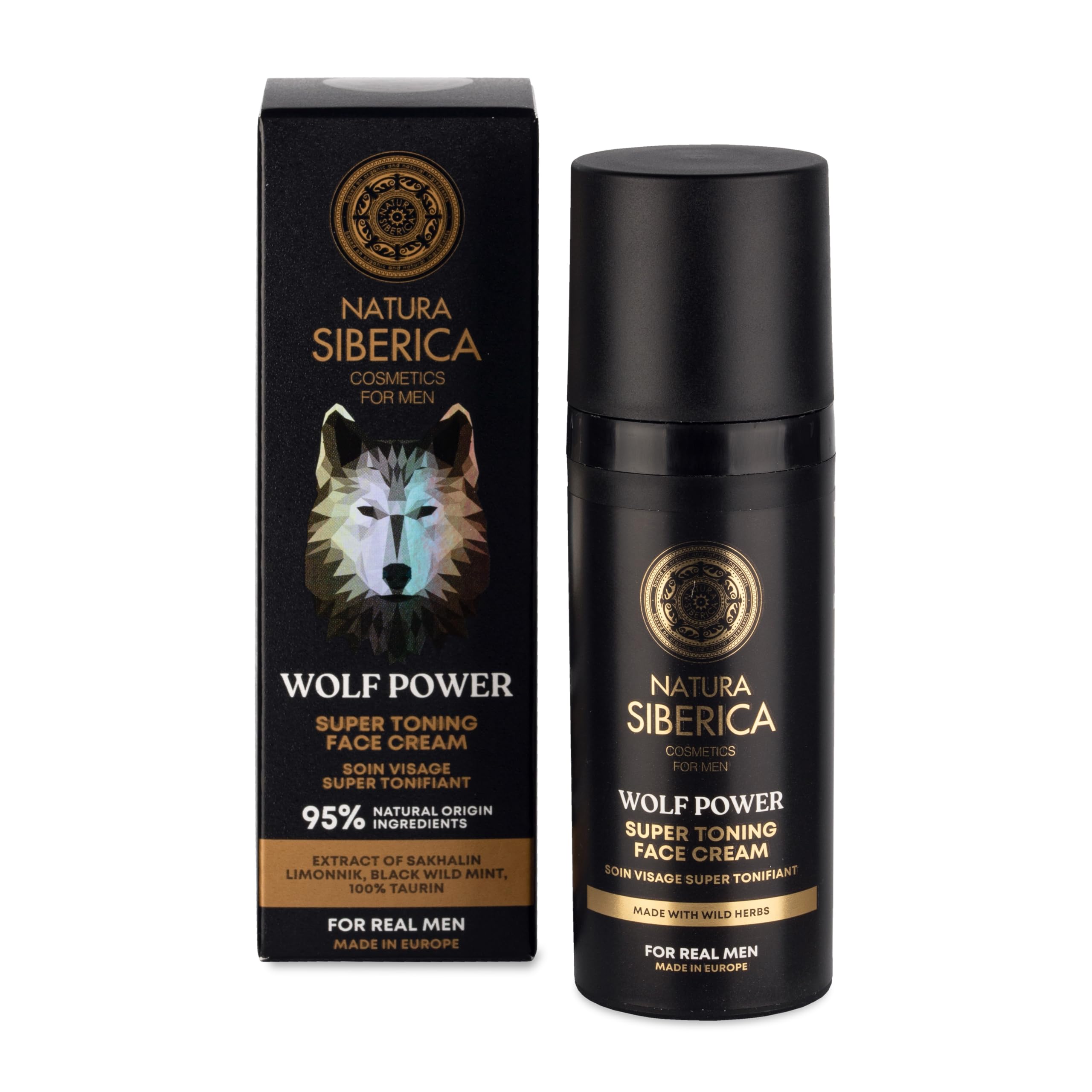 Natura Siberica Wolf Power Super Toning Face Cream for Men, 50 ml