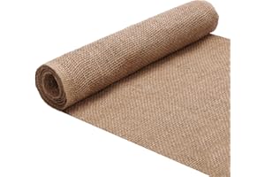 Butarfe 40"x15 Feet Natural Burlap Garden Fabric Roll - Tree Wrap, Weed Barrier, Jute Liner for Gardening, Outdoor Trees, Weddings, Party