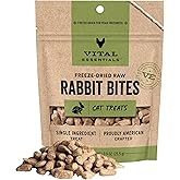 Vital Essentials Freeze-Dried Raw Cat Treats, Rabbit Bites Treats, 0.9 oz