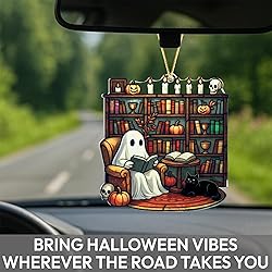 Halloween Faux Stained Glass Ghost Ornaments