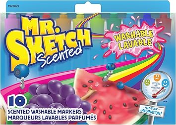Mr Sketch Washable Scented Markers Chisel Tip Set Of 10 Assorted Colours 1925829 Amazon Ca Office Products
