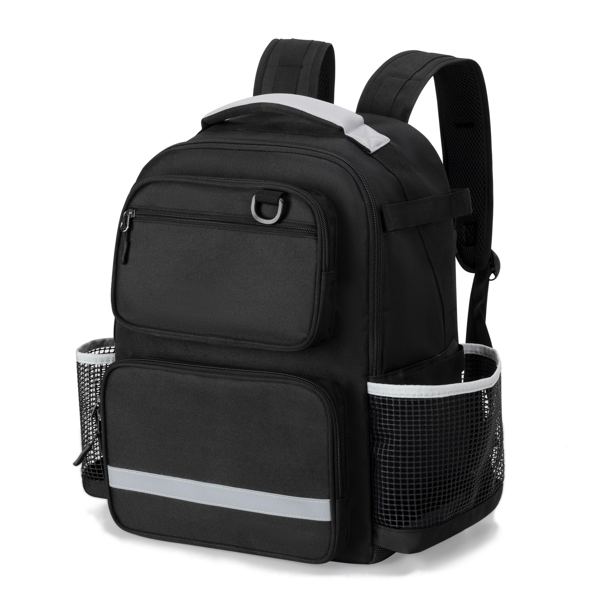 HODRANT Cleaning Backpack, Housekeeping Tools Backpack with Bottom Plate & Waterproof Bottom, Large Cleaning Caddy Bag for Cleaning Supplies, Cleaning Caddy Organizer for Home & Car, Bag Only