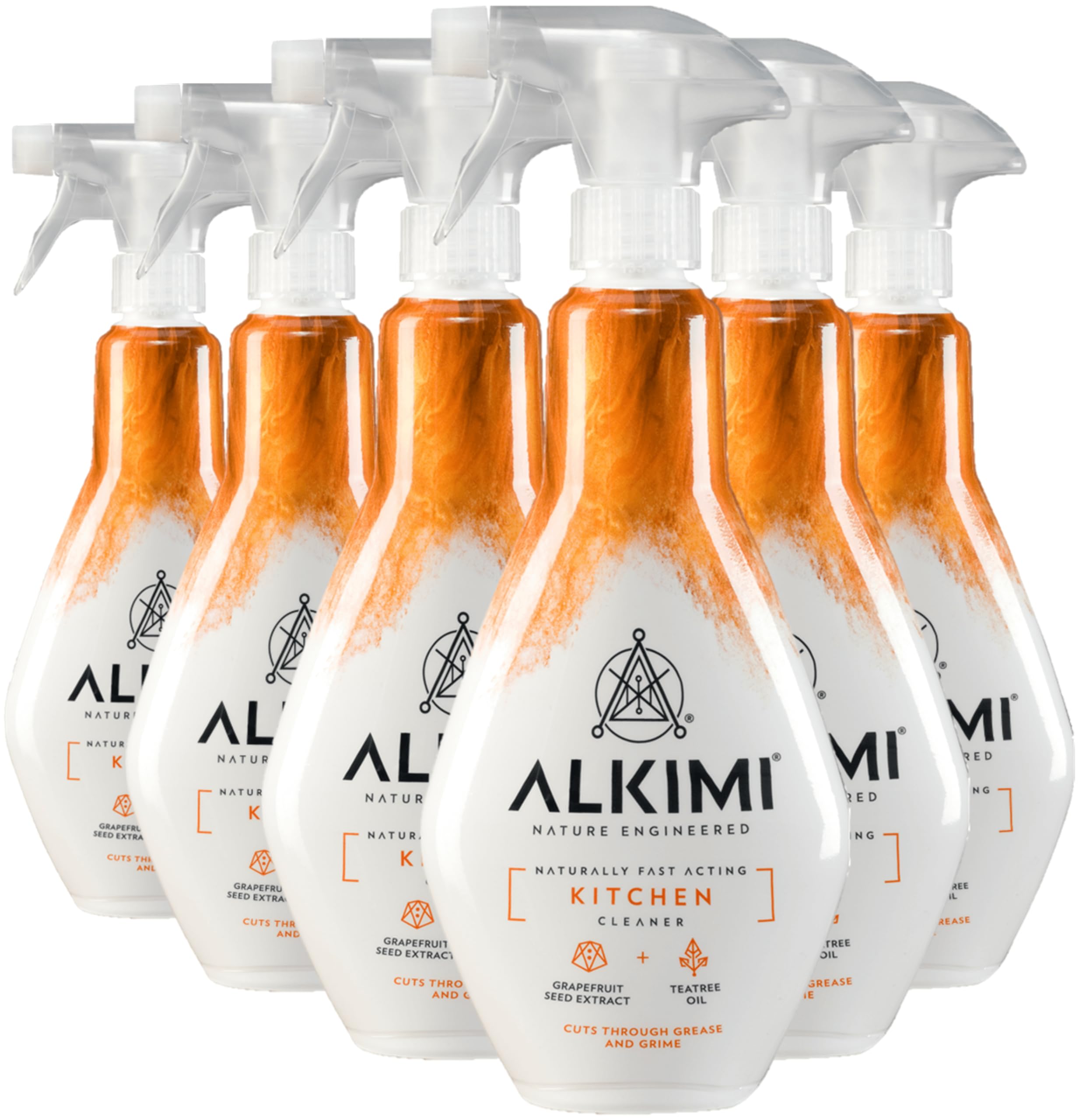 ALKIMI 6 Pack 500 ml Kitchen Cleaner with Grapefruit Seed Extract and Tea Tree Oil