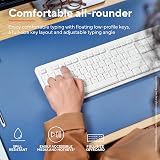 Trust Ody II Silent Wireless Keyboard and Mouse UK QWERTY White view 5